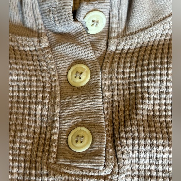 Back beat co. Organic cotton waffle knit organic cotton Henley top shirt…purple - Picture 8 of 8